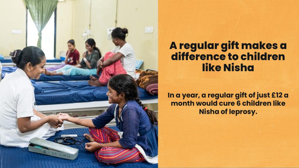 A regular gift makes a difference to a children like Nisha